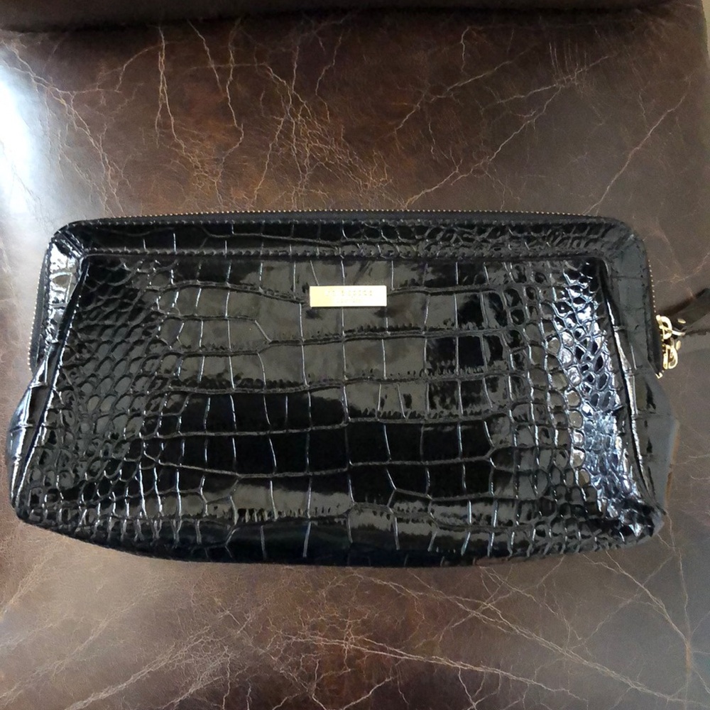 Kate Spade Patent Crocodile Pattern Clutch
